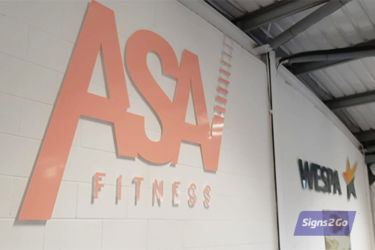 Asav Fitness Sign Two by Signs 2 Go