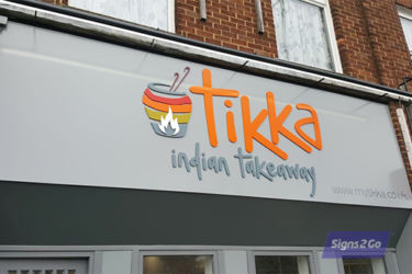 Tikka Indian Takeaway Sign One by Signs 2 Go