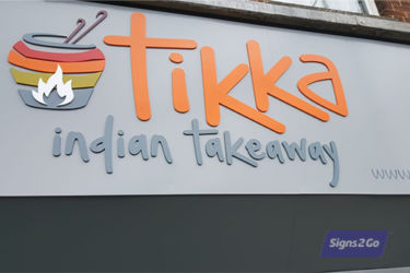 Tikka Indian Takeaway Sign Three by Signs 2 Go