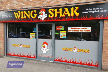 Wing Shak Sign One by Signs 2 Go