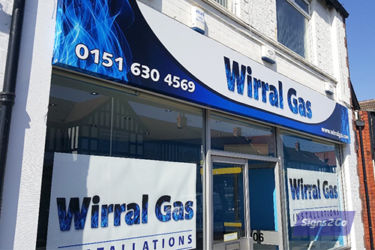 Wirral Gas Sign Three by Signs 2 Go