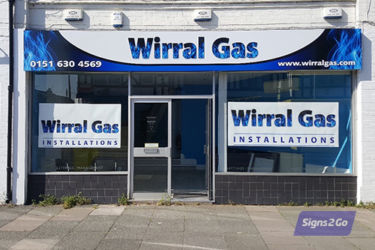 Wirral Gas Sign Two by Signs 2 Go